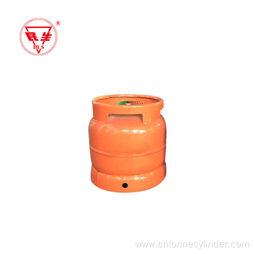 Custom Empty 6kg lpg gas cylinders with valve